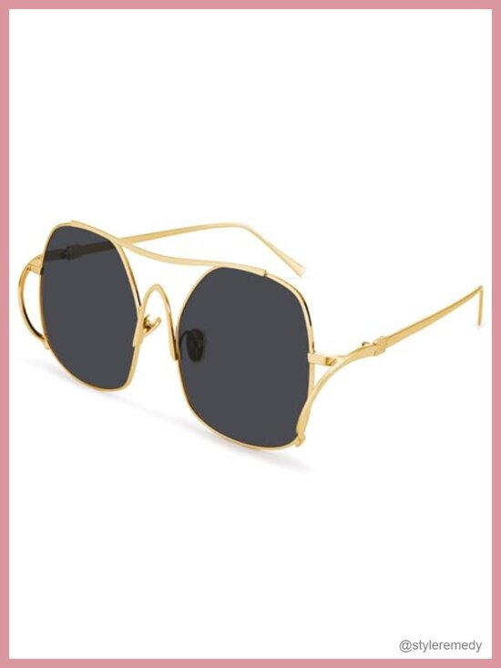 Oversized Aviator Sunglasses Metal Frame UV400 Retro Punk Cool Shades main image 5